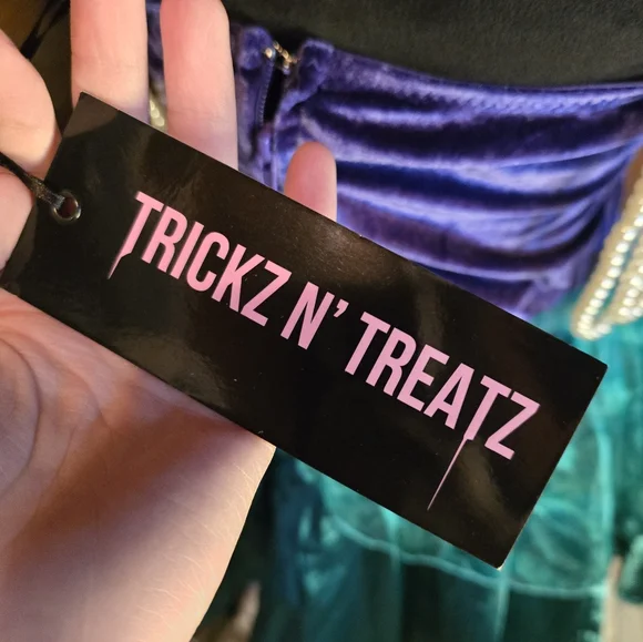 NWT Trickz N' Treatz x Dolls Kill M Mermaid Costume Dress Tulle & Velvet - Picture 4 of 6